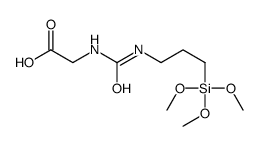 2-(3-trimethoxysilylpropylcarbamoylamino)acetic acid Structure