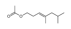 1-acetoxy-4,6-dimethyl-hept-3-ene Structure