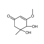 (4R,5S)-4,5-dihydroxy-3-methoxy-5-methylcyclohex-2-en-1-one结构式