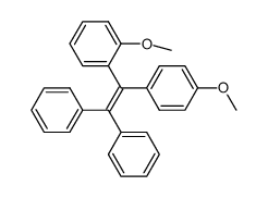 1-p-anisyl-1-o-anisyl-2,2-diphenylethene结构式