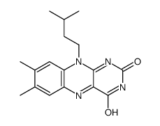 7,8-dimethyl-10-(3-methylbutyl)benzo[g]pteridine-2,4-dione Structure