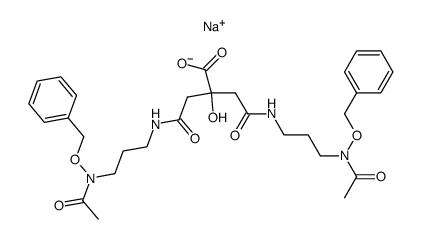 sodium 4-((3-(N-(benzyloxy)acetamido)propyl)amino)-2-(2-((3-(N-(benzyloxy)acetamido)propyl)amino)-2-oxoethyl)-2-hydroxy-4-oxobutanoate Structure