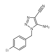 5-AMINO-1-(4-BROMOBENZYL)-1H-1,2,3-TRIAZOLE-4-CARBONITRILE picture