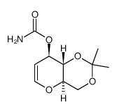 3-O-carbamoyl-4,6-O-isopropylidene-D-glucal结构式