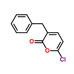 3-Benzyl-6-chloro-2H-pyran-2-one结构式