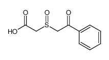 (2-oxo-2-phenyl-ethanesulfinyl)-acetic acid Structure