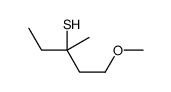 1-methoxy-3-methylpentane-3-thiol Structure