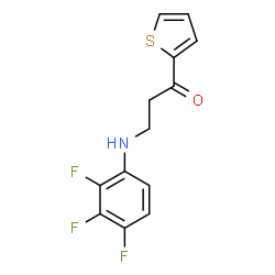 1-(2-THIENYL)-3-(2,3,4-TRIFLUOROANILINO)-1-PROPANONE结构式