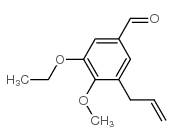 3-ethoxy-4-methoxy-5-prop-2-enylbenzaldehyde结构式