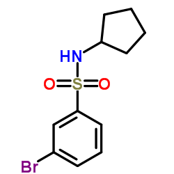 3-Bromo-N-cyclopentylbenzenesulfonamide Structure