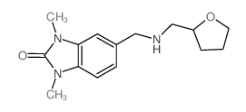 1,3-DIMETHYL-5-([(TETRAHYDRO-FURAN-2-YLMETHYL)-AMINO]-METHYL)-1,3-DIHYDRO-BENZOIMIDAZOL-2-ONE structure