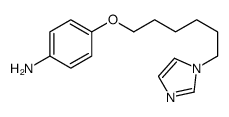 4-(6-imidazol-1-ylhexoxy)aniline结构式