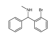 Benzenemethanamine, 2-bromo-N-methyl-α-phenyl结构式