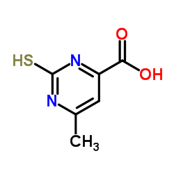 6-Methyl-2-thioxo-1,2-dihydro-4-pyrimidinecarboxylic acid Structure