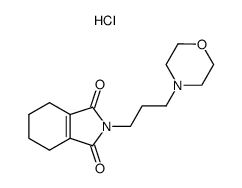 2-(3-Morpholin-4-yl-propyl)-4,5,6,7-tetrahydro-isoindole-1,3-dione; hydrochloride结构式