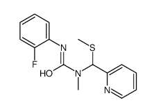 3-(2-fluorophenyl)-1-methyl-1-[methylsulfanyl(pyridin-2-yl)methyl]urea Structure