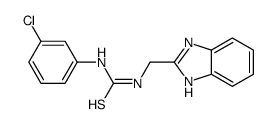 1-(1H-benzimidazol-2-ylmethyl)-3-(3-chlorophenyl)thiourea结构式