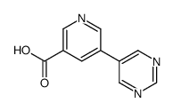 5-(pyrimidin-5-yl)pyridine-3-carboxylic acid结构式