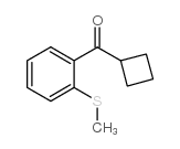 CYCLOBUTYL 2-THIOMETHYLPHENYL KETONE结构式