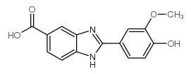 2-(3-methoxy-4-oxocyclohexa-2,5-dien-1-ylidene)-1,3-dihydrobenzimidazole-5-carboxylic acid Structure