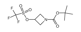 tert-butyl 3-{[(trifluoromethyl)sulfonyl]oxy}azetidine-1-carboxylate Structure