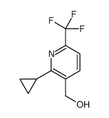 [2-cyclopropyl-6-(trifluoromethyl)pyridin-3-yl]methanol结构式