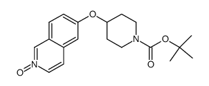 4-(2-oxy-isoquinolin-6-yloxy)-piperidine-1-carboxylic acid tert-butyl ester结构式