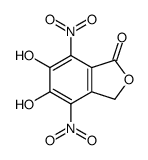 5,6-dihydroxy-4,7-dinitro-3H-2-benzofuran-1-one Structure