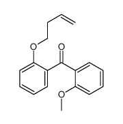 (2-but-3-enoxyphenyl)-(2-methoxyphenyl)methanone Structure