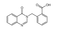 2-[(4-oxoquinazolin-3-yl)methyl]benzoic acid结构式