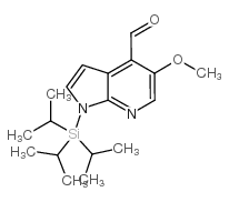 1H-PYRROLO[2,3-B]PYRIDINE-4-CARBOXALDEHYDE, 5-METHOXY-1-[TRIS(1-METHYLETHYL)SILYL]- picture