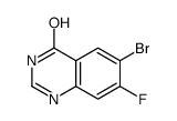 6-Bromo-7-fluoroquinazolin-4-ol structure