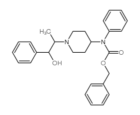 benzyl N-[1-(1-hydroxy-1-phenylpropan-2-yl)piperidin-4-yl]-N-phenylcarbamate Structure