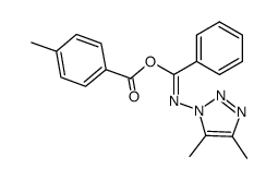 1-(α-p-Methylbenzoyloxybenzylideneamino)-4,5-dimethyl-1,2,3-triazole Structure