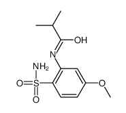 N-(5-methoxy-2-sulfamoylphenyl)-2-methylpropanamide Structure