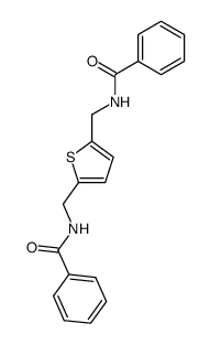 2,5-Bis-benzoylaminomethyl-thiophen Structure