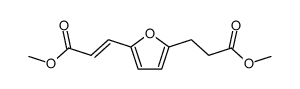 3t()-[5-(2-methoxycarbonyl-ethyl)-[2]furyl]-acrylic acid methyl ester结构式