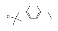 1-ethyl-4-(β-chloro-isobutyl)-benzene Structure