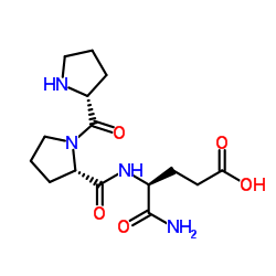 H-D-Pro-Pro-Glu-NH2 trifluoroacetate salt结构式