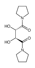 1,1'-[(2R,3R)-2,3-dihydroxy-1,4-dioxo-1,4-butanediyl]bis-pyrrolidine Structure