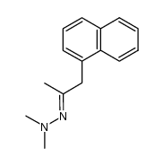 1-(1-naphthyl)-2-propanone N,N-dimethylhydrazone Structure