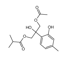 8-hydroxy-9-acetoxy-10-isobutyryloxythymol结构式