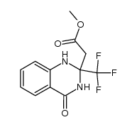 2-methoxycarbonylmethyl-2-trifluoromethyl-4-oxo-1,2,3,4-tetrahydroquinazoline结构式