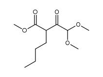 2-butyl-4,4-dimethoxy-acetoacetic acid methyl ester Structure