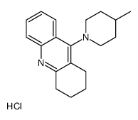 9-(4-methylpiperidin-1-ium-1-yl)-1,2,3,4-tetrahydroacridine,chloride Structure