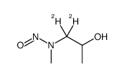 N-(1,1-dideuterio-2-hydroxypropyl)-N-methylnitrous amide结构式