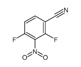 2,4-二氟-3-硝基苯腈结构式