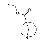 (+/-) ethyl 1-azabicyclo[3.2.1]oct-5-yl carboxylate Structure