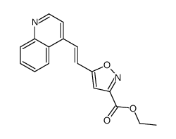 Ethyl 5-[(E)-2-(4-quinolinyl)vinyl]-1,2-oxazole-3-carboxylate结构式