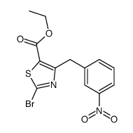 ethyl 2-bromo-4-[(3-nitrophenyl)methyl]-1,3-thiazole-5-carboxylate Structure